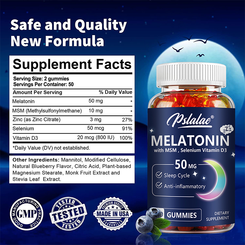 Melatonina Gummies 50 mg - Pom – Melatonin Sleep Gummy recenzja i cena
