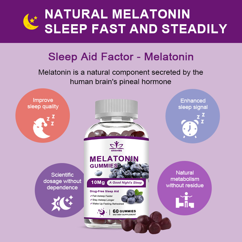 Żelki z melatoniną 10mg do spa – Melatonin Sleep Gummy recenzja i cena