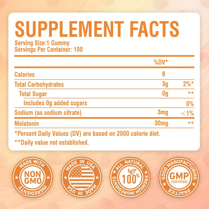 Melatonina 30mg - Uspokaja umy – Melatonin Sleep Gummy recenzja i cena