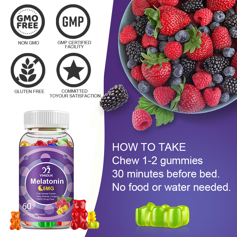 Melatonina w żelkach 5 mg, wsp – Melatonin Sleep Gummy recenzja i cena