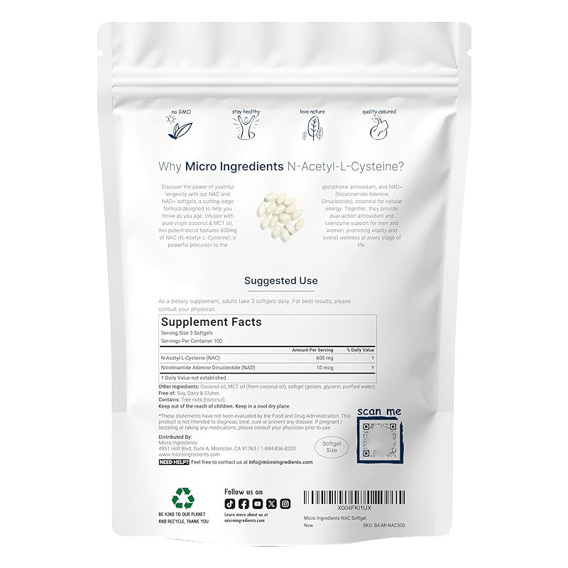 NAC 600mg Softgels z mieszanką – Mct Oil Coconut recenzja i cena