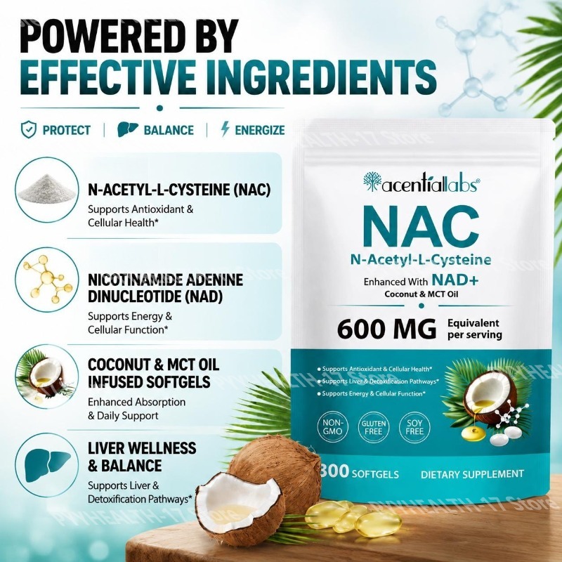 NAC (N-Acetylo-L-Cysteina) w k – Mct Oil Coconut recenzja i cena