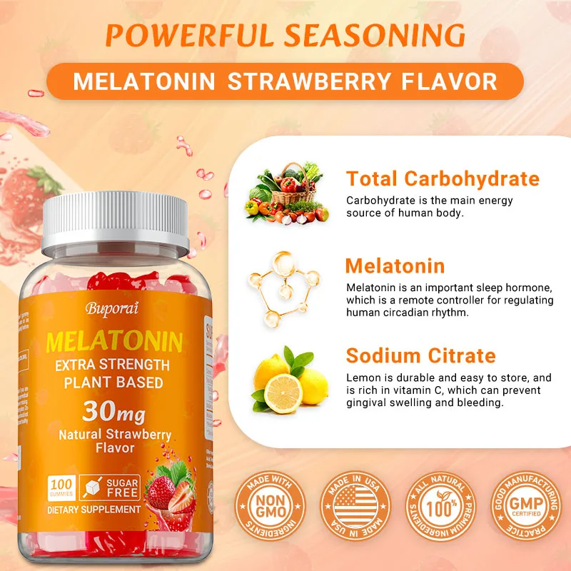 Melatonina 30mg - Łagodzi lęk  – Melatonin Sleep Gummy recenzja i cena