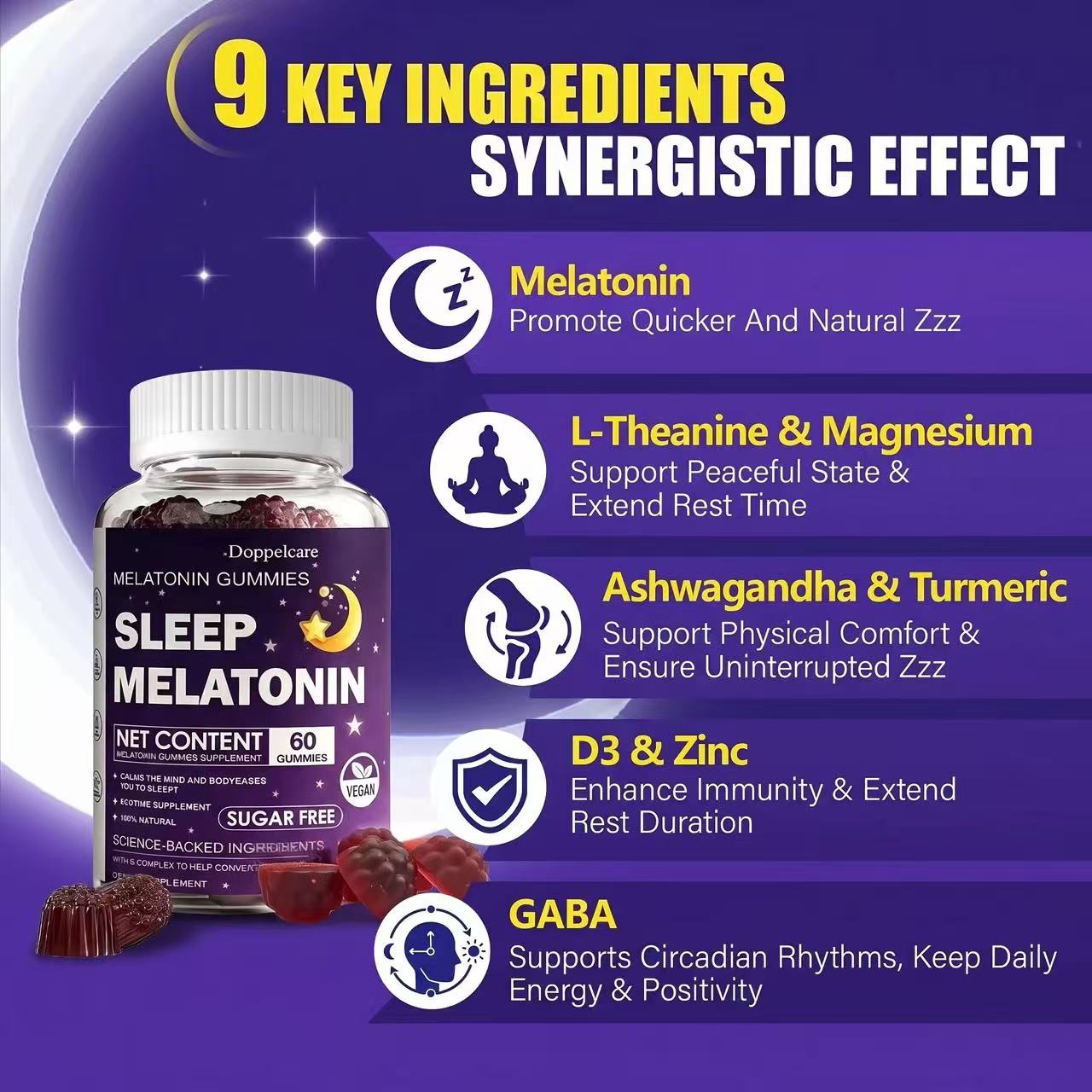Żelki z melatoniną do spania,  – Melatonin Sleep Gummy recenzja i cena