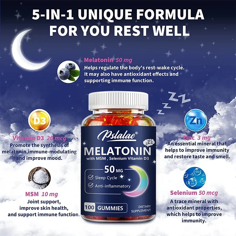 Melatonina Gummies 50 mg - Wsp – Melatonin Sleep Gummy recenzja i cena